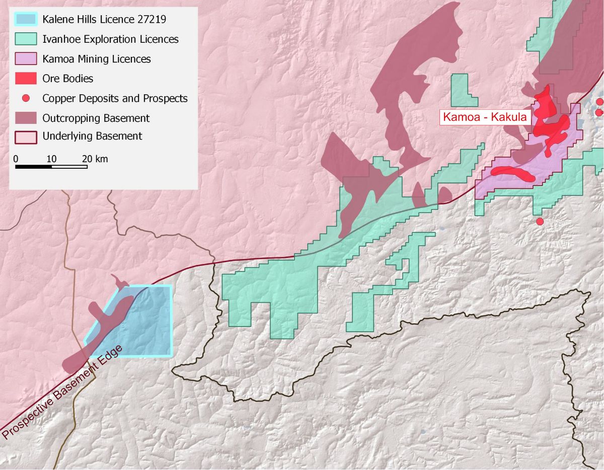 Regional geology map data of Kalene Hills